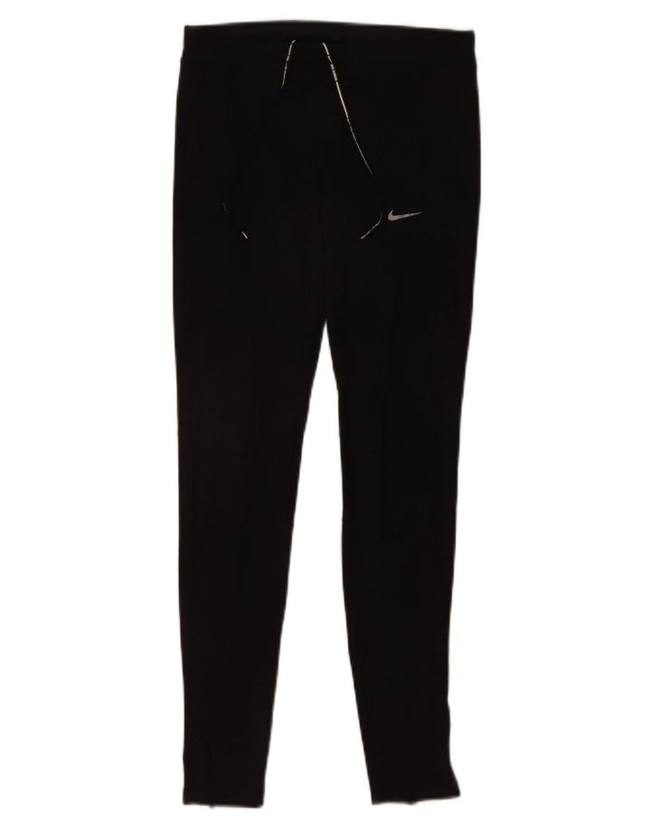 Damskie legginsy Nike Dri Fit UK 10, małe, czarne, poliestrowe