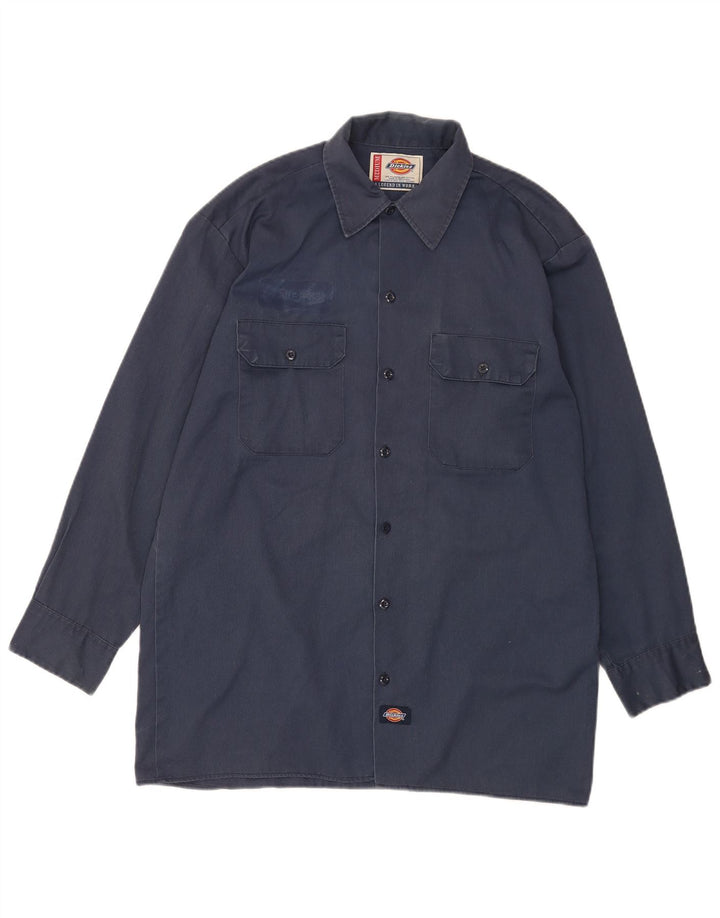 Koszula męska Dickies, rozmiar M, granatowy, poliester