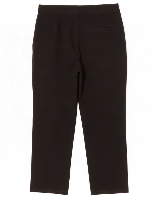 Marks & Spencer Womens Cropped Trousers UK 10 Small W26 L24 Black Viscose