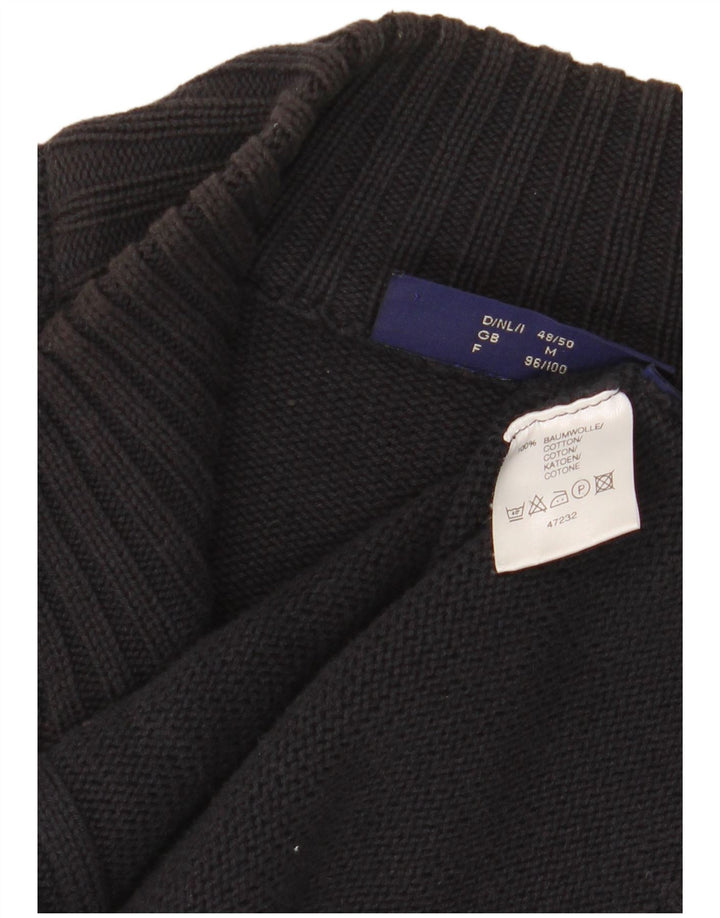 COTTON REPUBLIC Męski sweter kardigan Średni granatowy, bawełniany