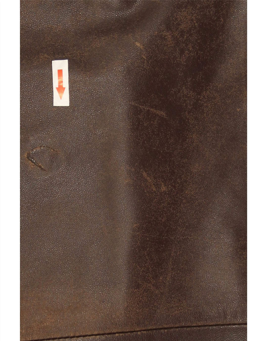 Vintage męska kurtka skórzana UK 44 2XL brązowa