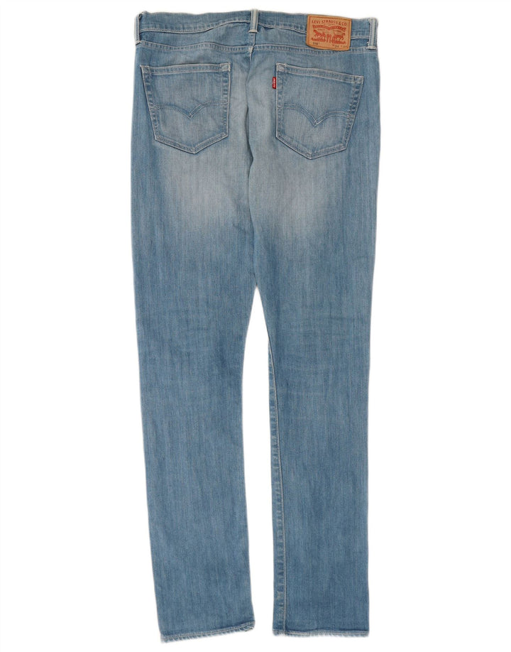 Męskie jeansy obcisłe LEVI'S 510 W34 L34 Niebieska bawełna