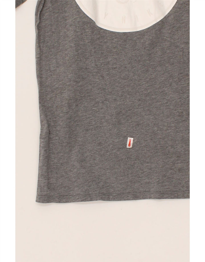 NIKE Mens Athletic Cut Graphic T-Shirt Top Small Grey Cotton Vintage Nike and Second-Hand Nike from Messina Hembry 