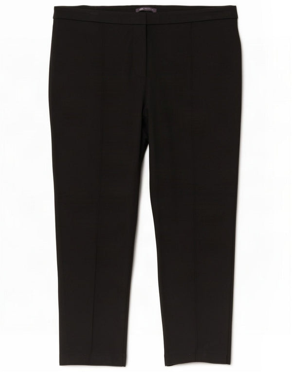 Wąskie spodnie damskie Marks & Spencer UK 22 3XL W44 L28 Czarna wiskoza