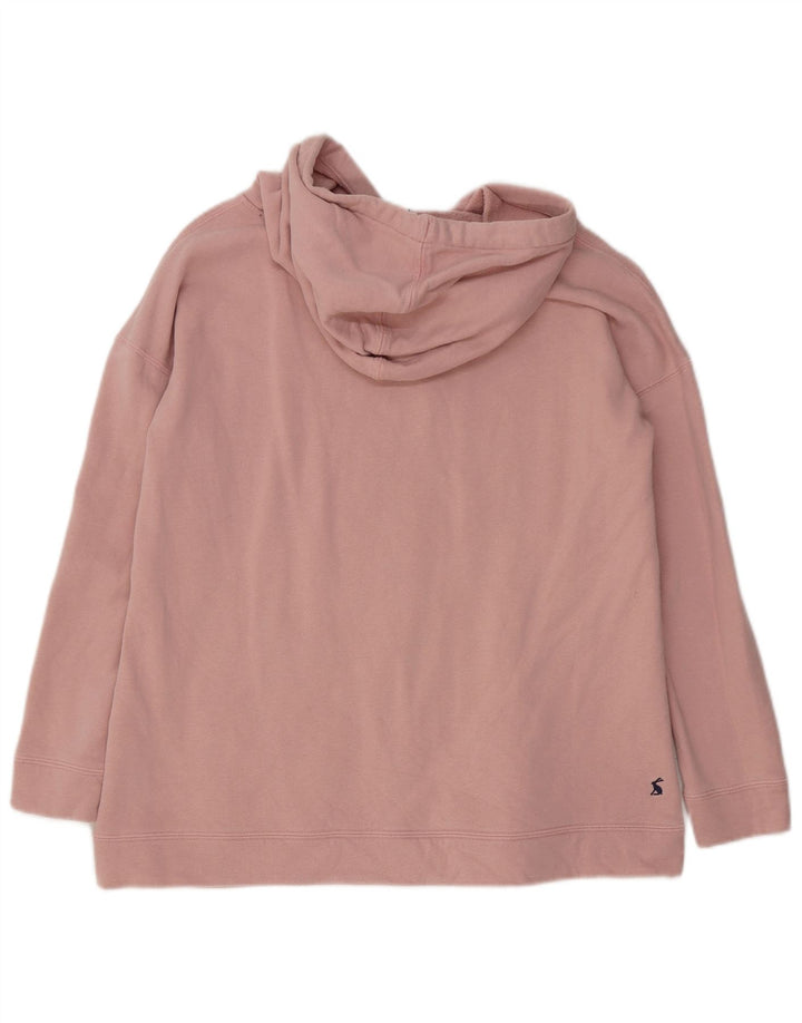 Damski sweter oversize z kapturem Joules UK 10, mały, różowy, bawełniany
