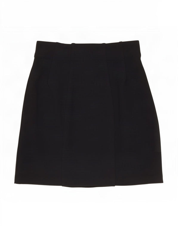 Marks & Spencer Damska spódnica mini UK 8 Small W26 Czarna wiskoza