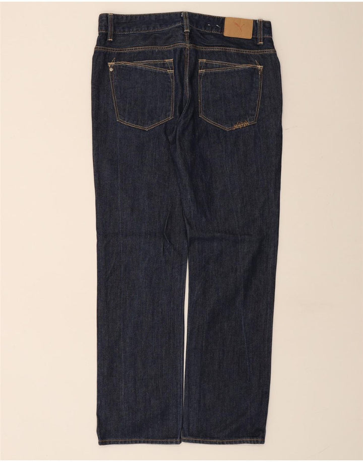 Męskie proste dżinsy PUMA W32 L32 Granatowa bawełna