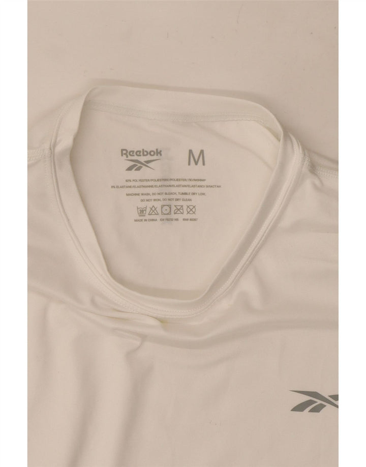 T-shirt męski Reebok Top, średni, biały poliester