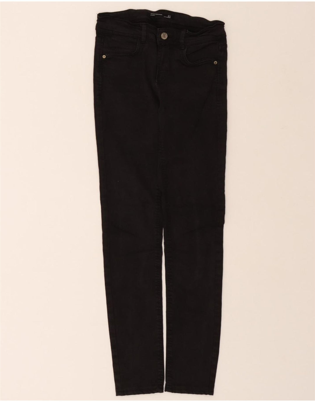 ZARA Womens Slim Jeans EU 34 XS W26 L28 Black Vintage Zara and Second-Hand Zara from Messina Hembry 