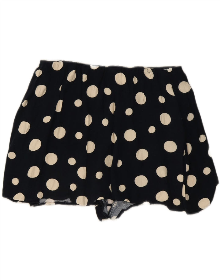 Damskie szorty Zara Casual, duże W32, czarne kropki, wiskoza