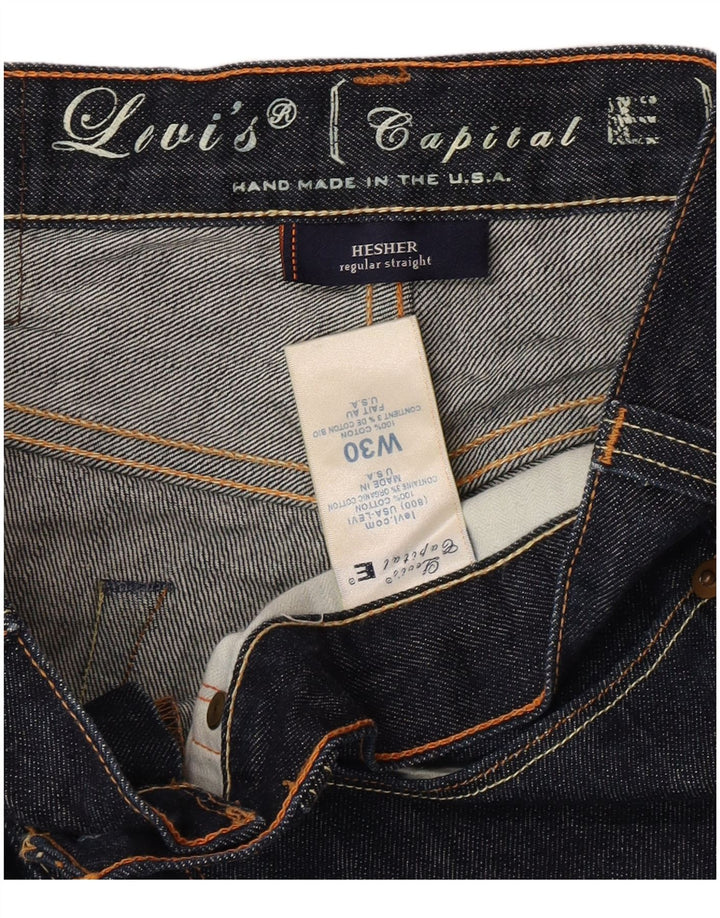 Damskie proste dżinsy Levi's W30 L31 Granatowa bawełna