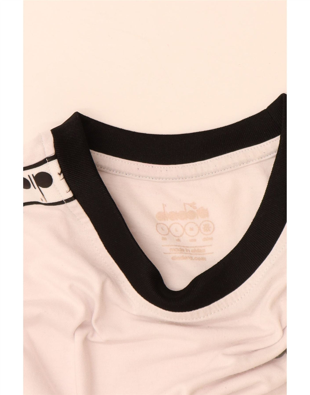 Męski T-shirt z grafiką DIADORA, duży, biały, bawełniany