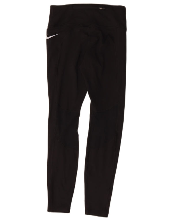 Nike Womens Dri Fit Leggings UK 8 Small Black Polyester