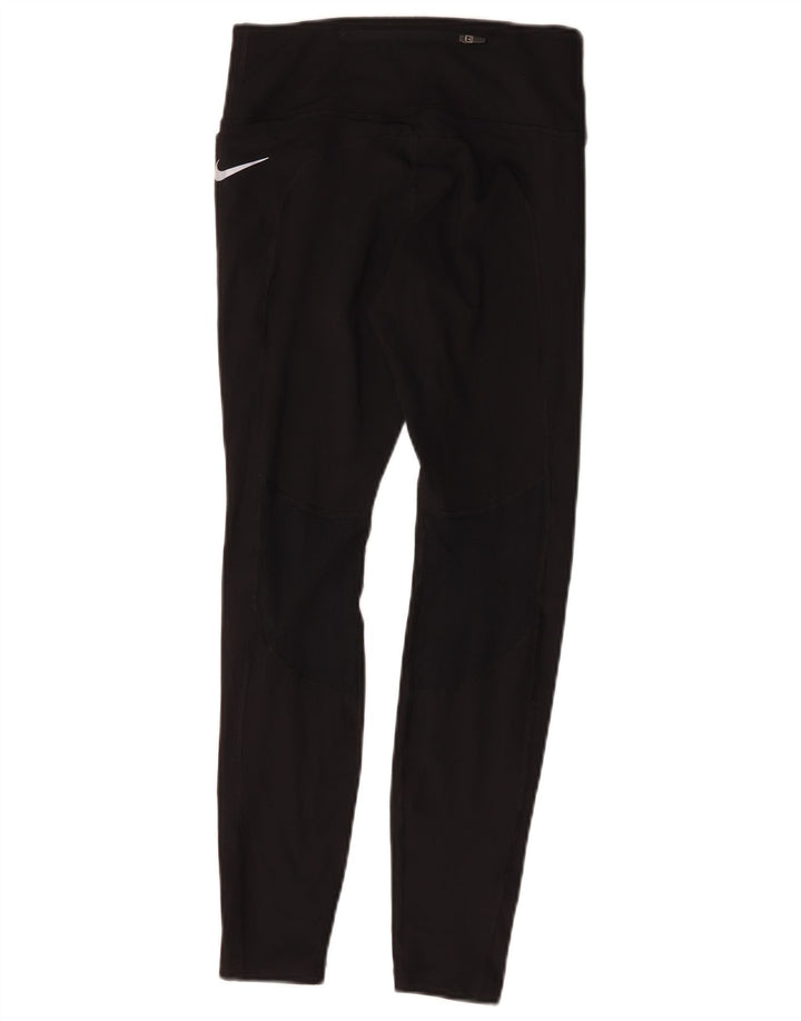 Damskie legginsy Nike Dri Fit UK 8, małe, czarne, poliestrowe
