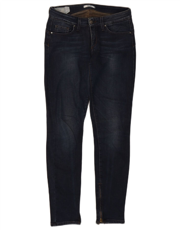 LIU JO Womens Skinny Jeans W30 L30 Navy Blue