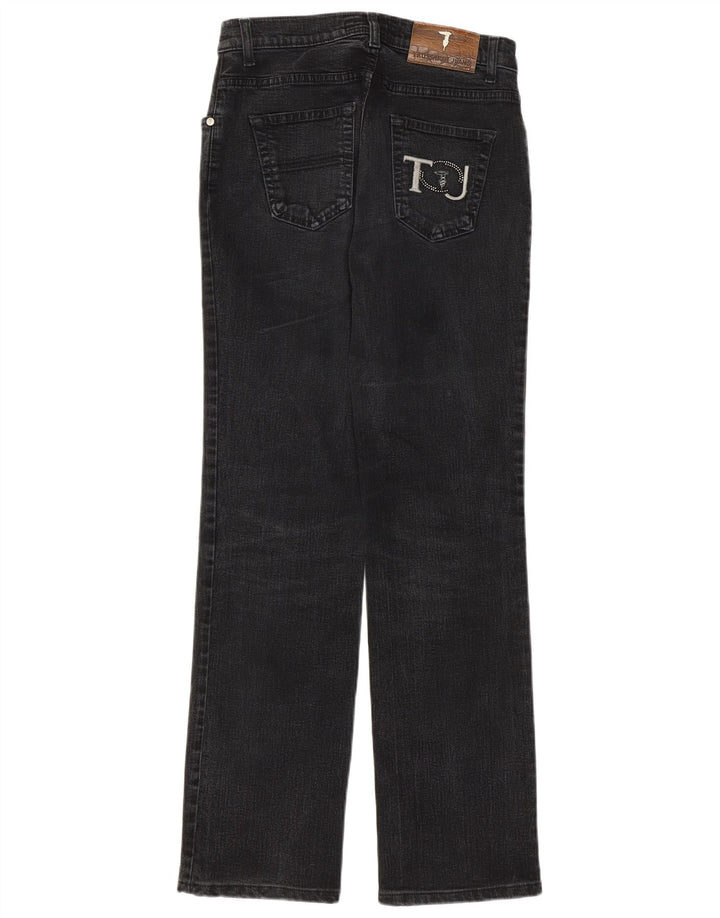 Damskie proste dżinsy Trussardi W26 L29 szare