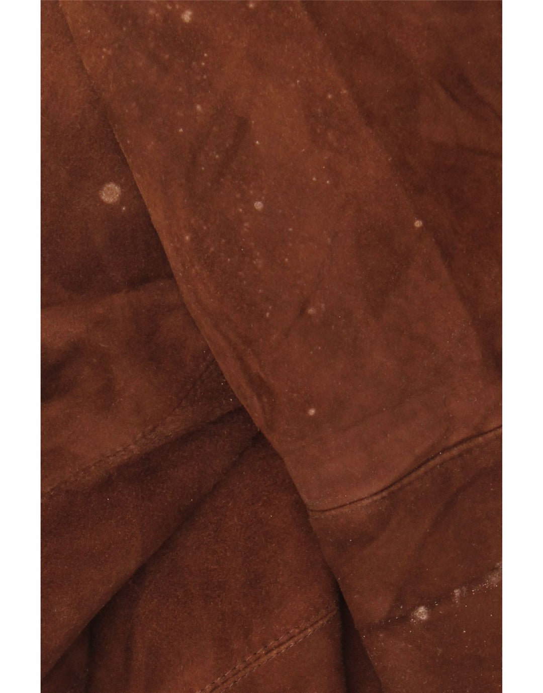 VINTAGE Womens Oversized Suede Overcoat IT 46 Large Brown Leather