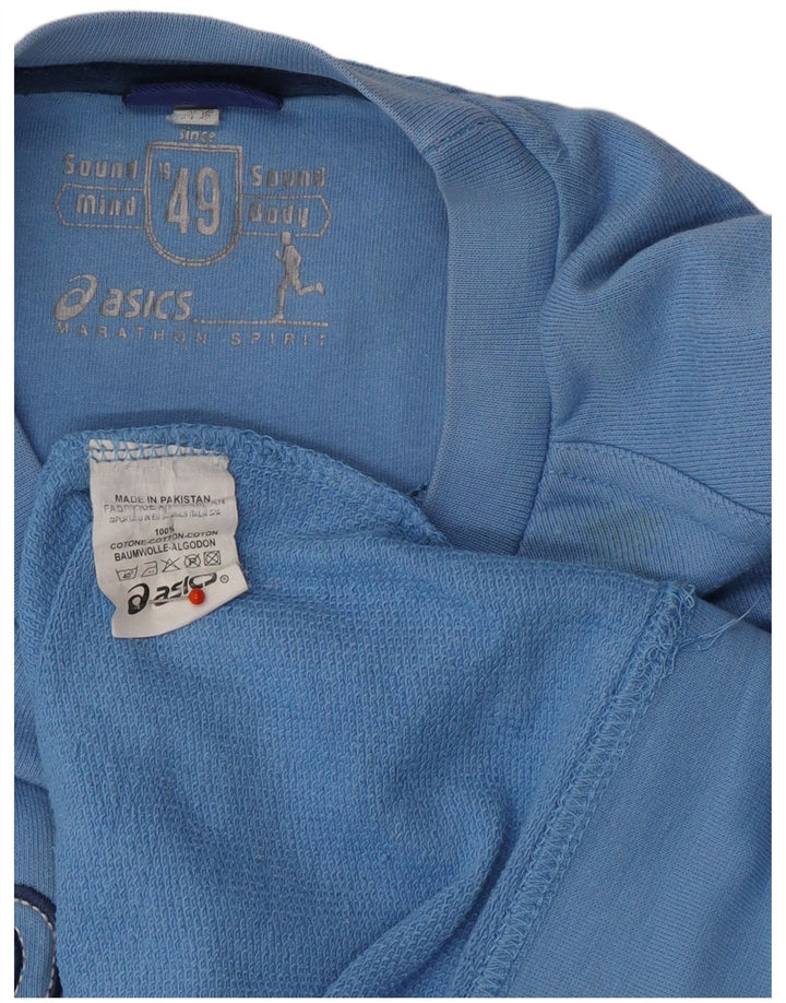 ASICS Mens Graphic Sweatshirt Jumper XL Blue Cotton