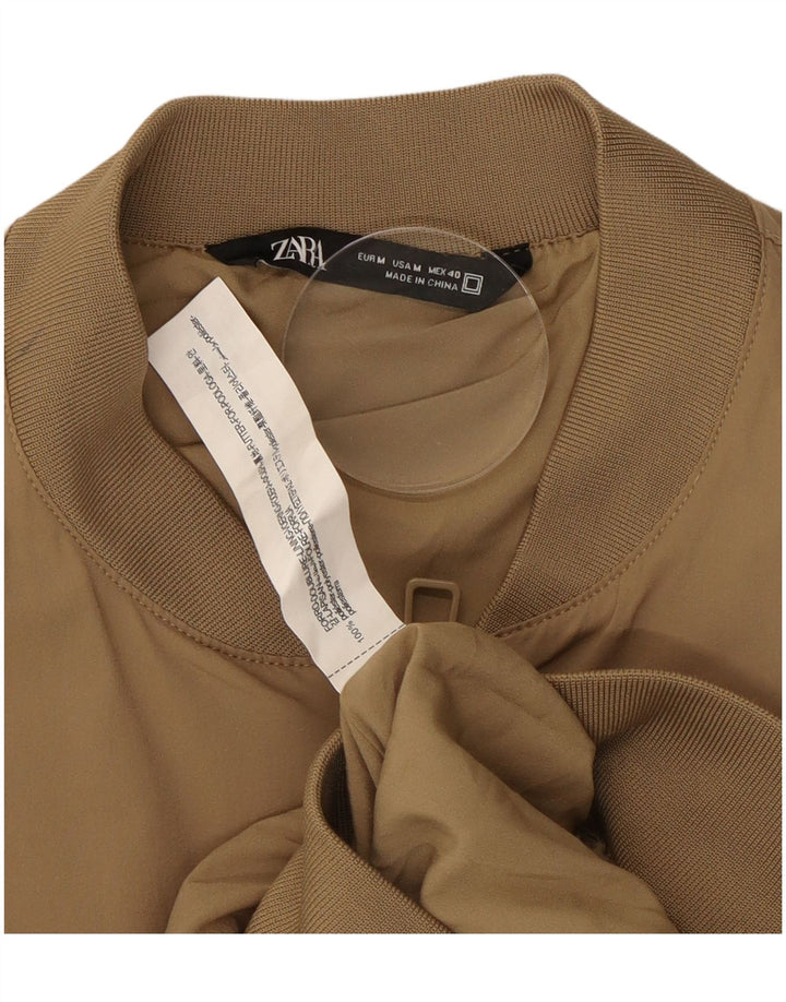 Męska kurtka bomberka ZARA UK 38, średni beż, poliester