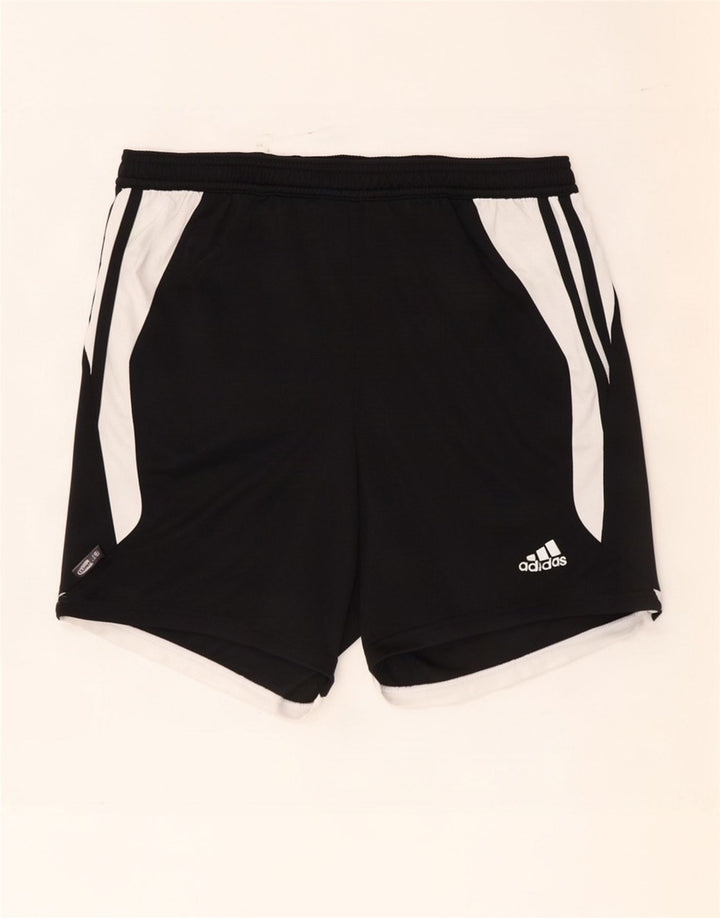 Męskie spodenki sportowe Adidas Climalite, średni czarny poliester z blokami kolorów