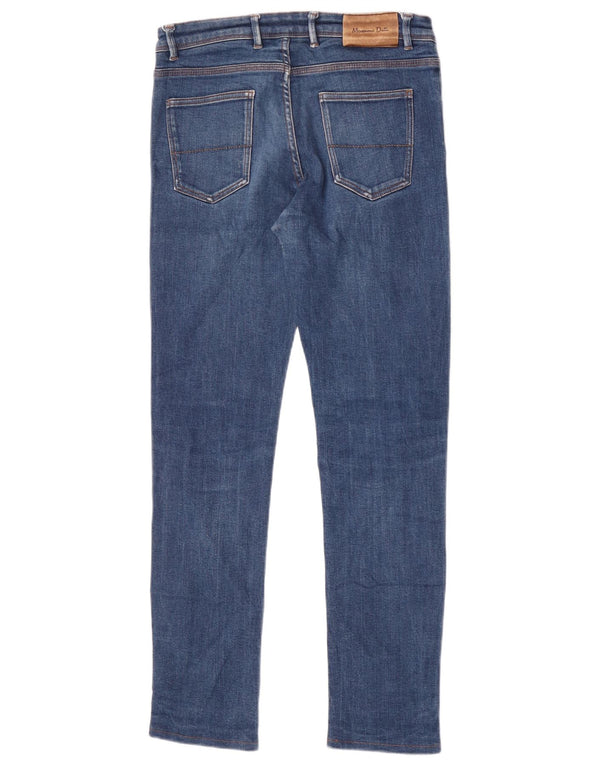 Massimo Dutti Męskie jeansy slim EU 40 Medium W31 L30 Niebieskie bawełniane