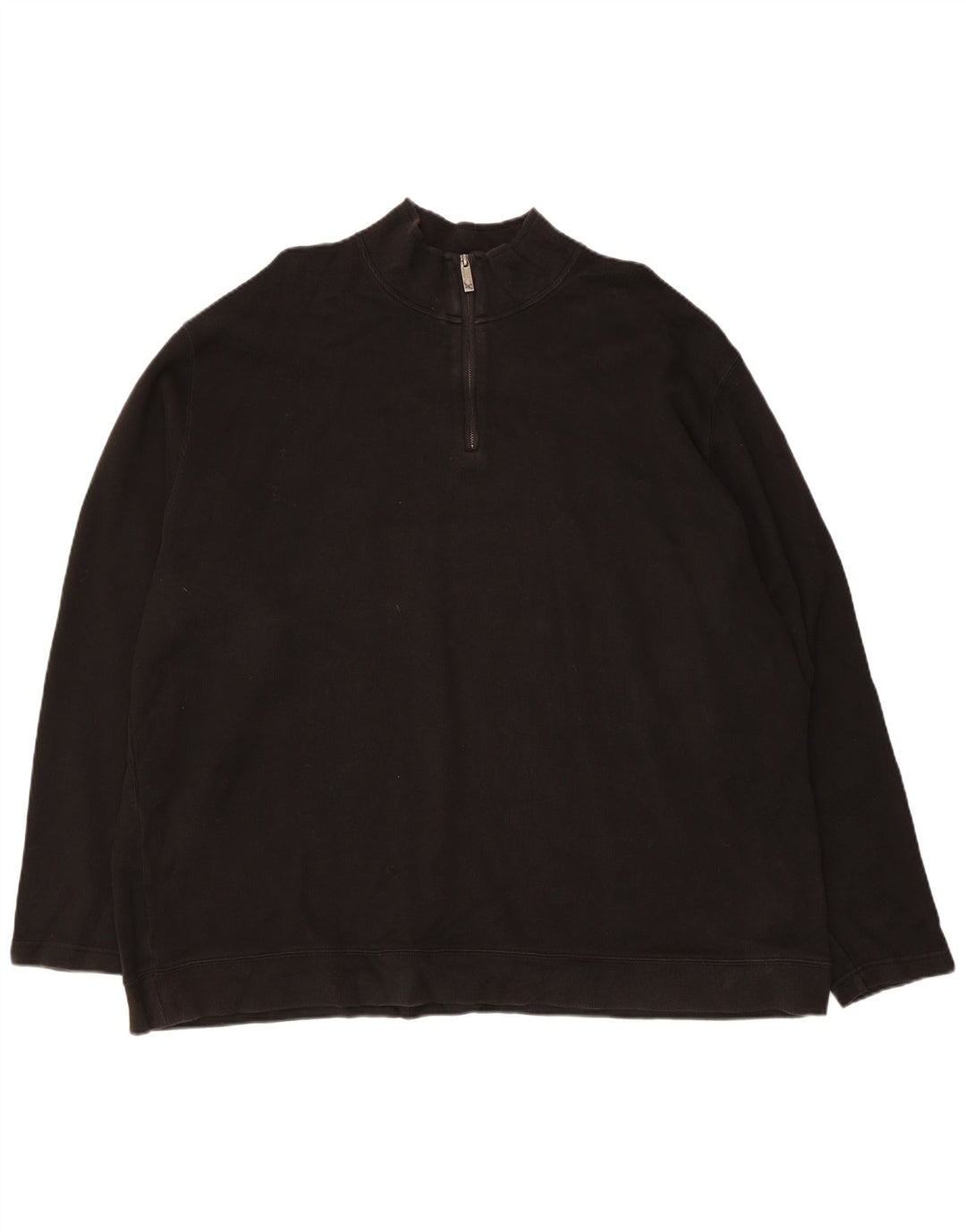 EDDIE BAUER Męski sweter z zamkiem błyskawicznym XL, czarny, bawełniany