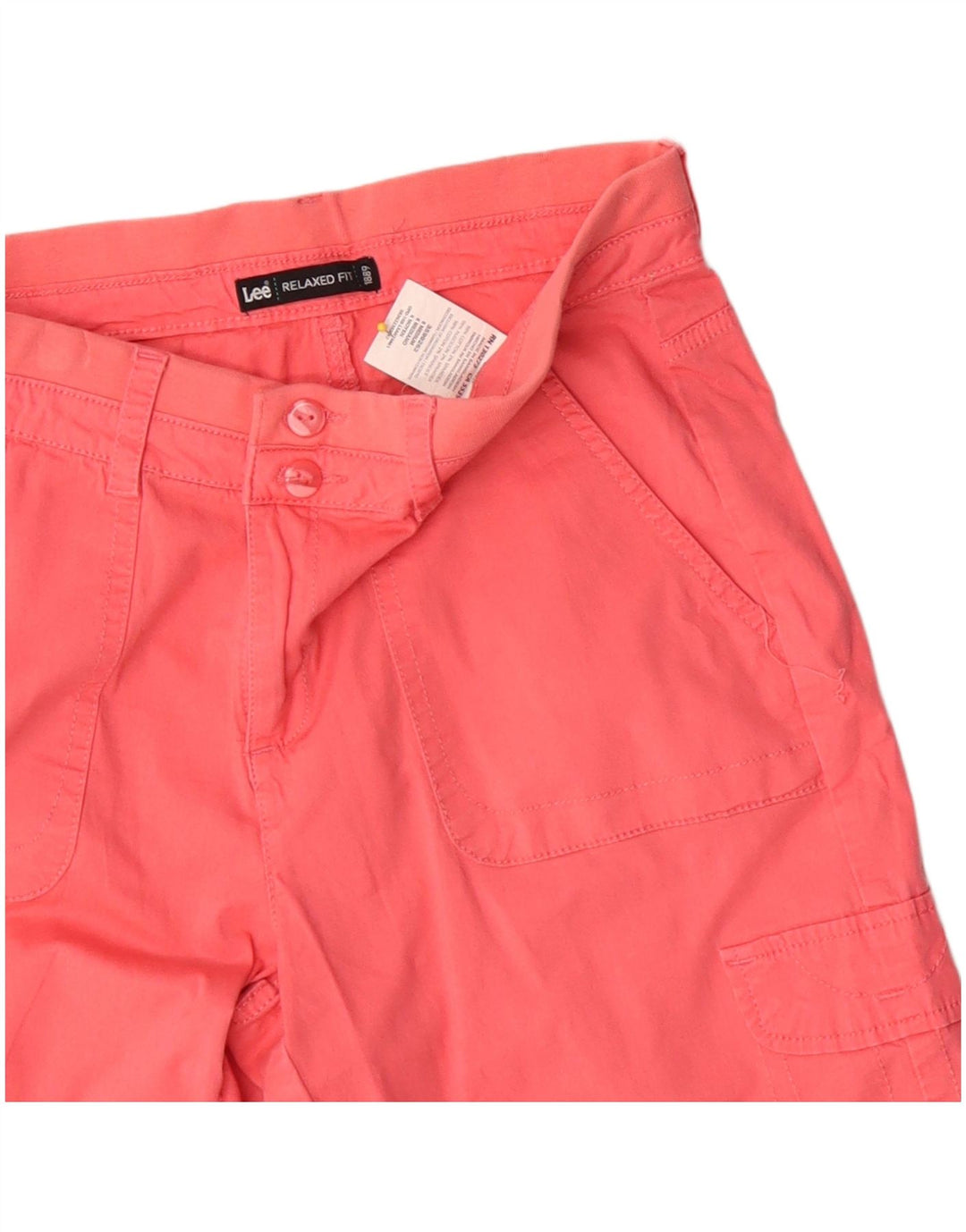 Damskie szorty cargo Lee o swobodnym kroju US 6 Medium W30, czerwone, bawełniane
