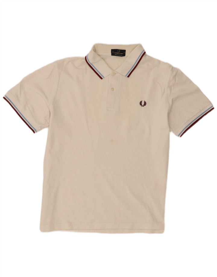 Męska koszulka polo Fred Perry, duża, biała, bawełniana