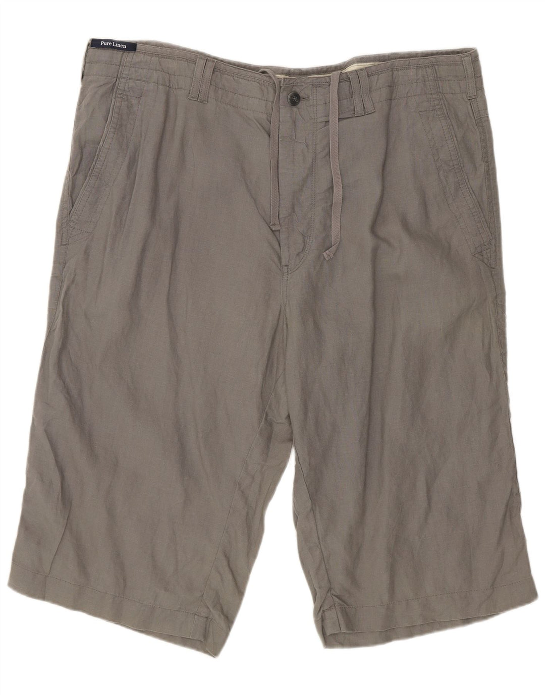 Męskie spodenki Chino Marks & Spencer W38 XL, szare, lniane