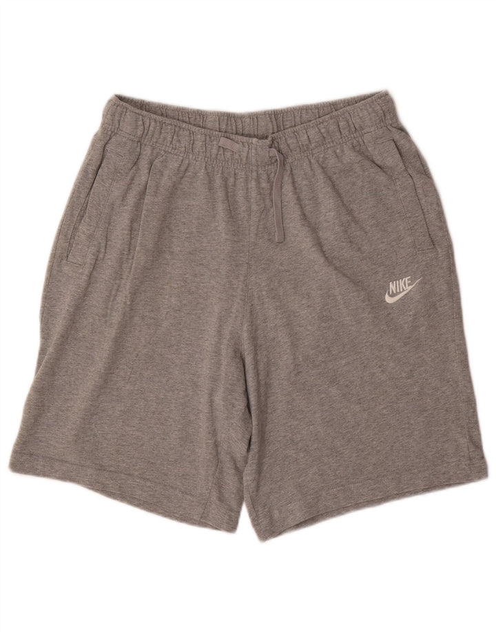 Męskie spodenki sportowe Nike, średnioszare, bawełniane w cętki
