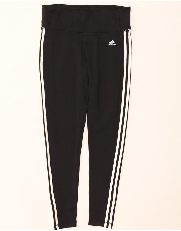 Damskie legginsy Adidas Climalite UK 16/18, duże, czarne, poliestrowe