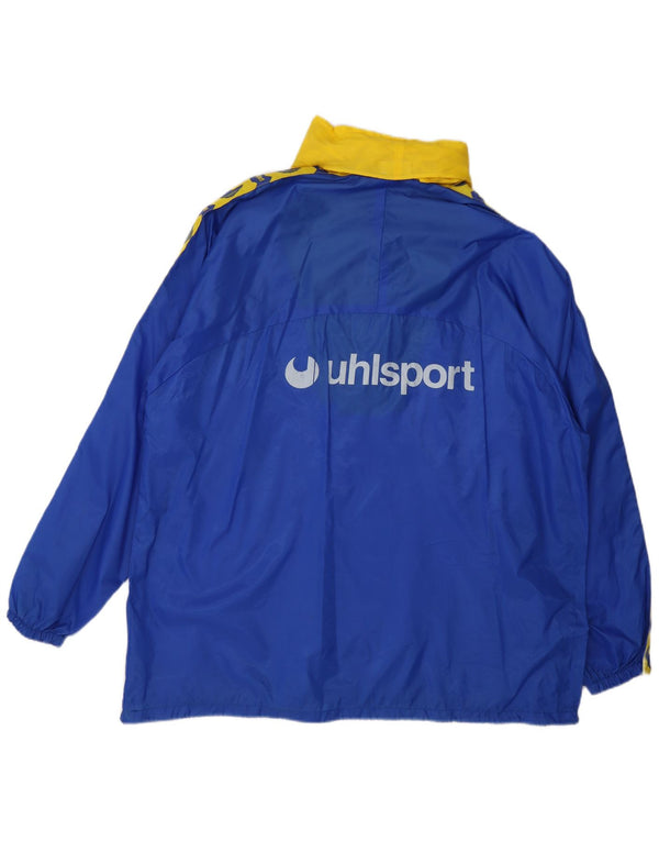 Męska kurtka przeciwdeszczowa z kapturem Uhlsport Hellas Verona FC 1993 UK 42 XL niebieska
