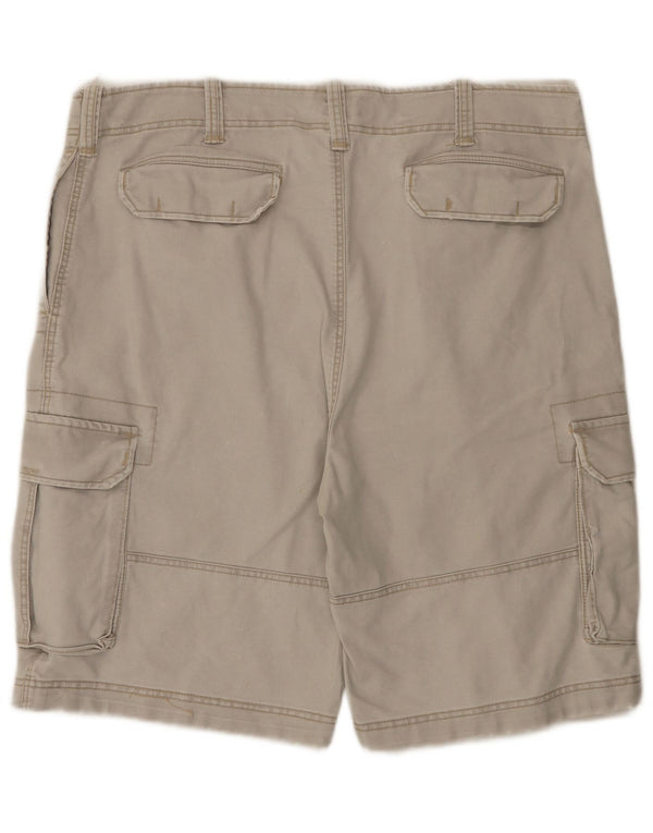 Męskie spodenki cargo w stylu vintage 2XL W42 Szara bawełna