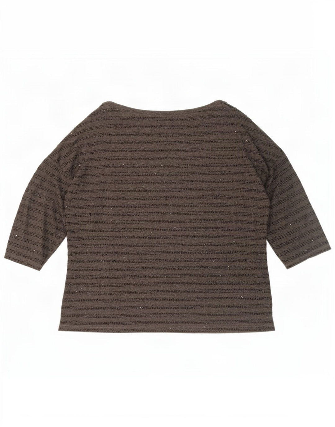 Top damski Zara z rękawem 3/4 UK 20 2XL, szary, poliestrowy w paski