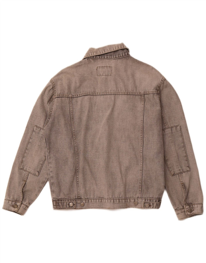 Męska kurtka dżinsowa VINTAGE UK 40, duża, szara