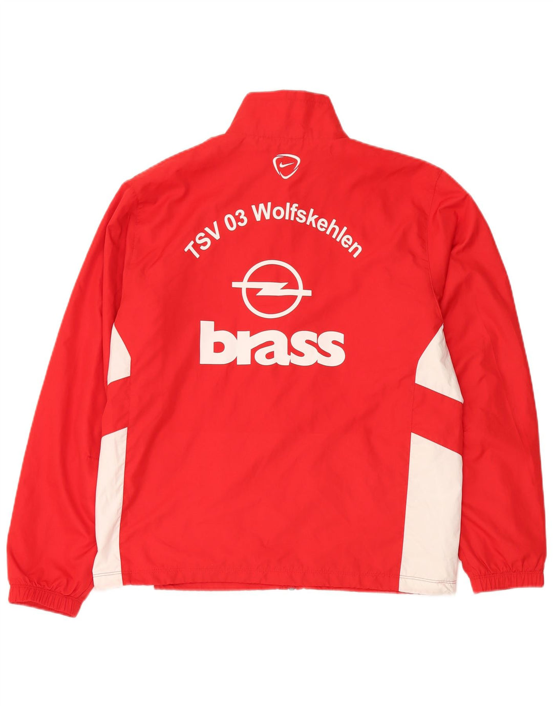 Męska kurtka dresowa Nike Graphic, duża, czerwona, poliestrowa z blokami kolorów