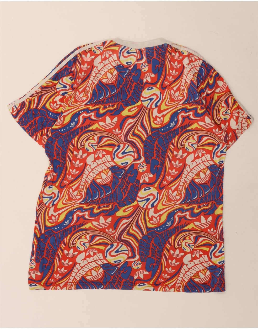 Męska koszulka z grafiką Adidas, średnia, wielobarwna bawełna