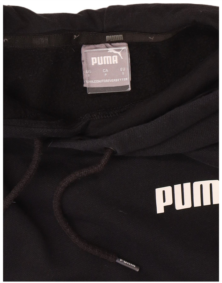 Męski sweter z kapturem PUMA, mały, czarny, bawełniany