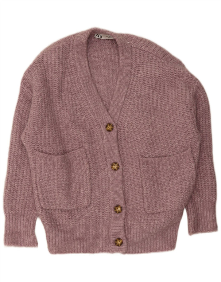 Damski sweter oversize Zara UK 10, mały, różowy