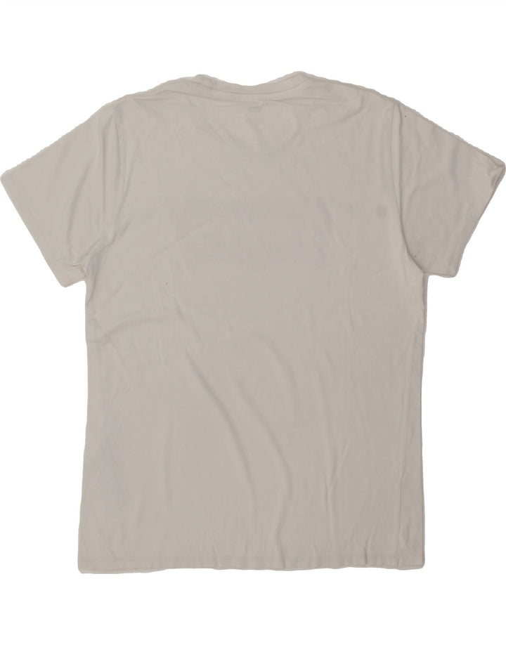 LEVI'S Mens Graphic T-Shirt Top Large White Cotton Vintage Levi's and Second-Hand Levi's from Messina Hembry 