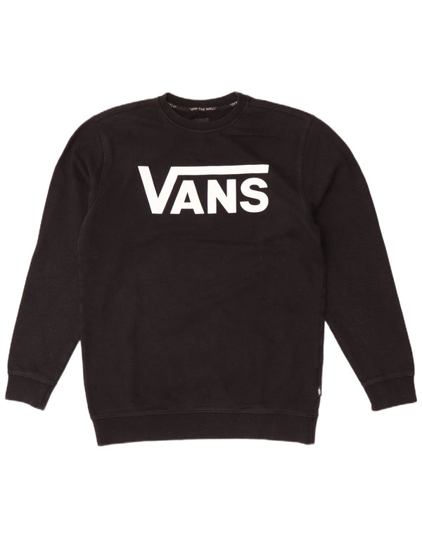 Męska bluza z grafiką Vans, duża, czarna, bawełniana