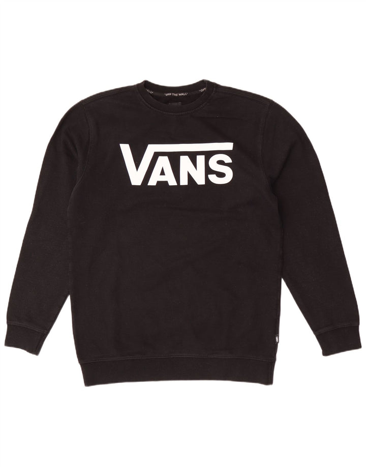 Męska bluza z grafiką Vans, duża, czarna, bawełniana