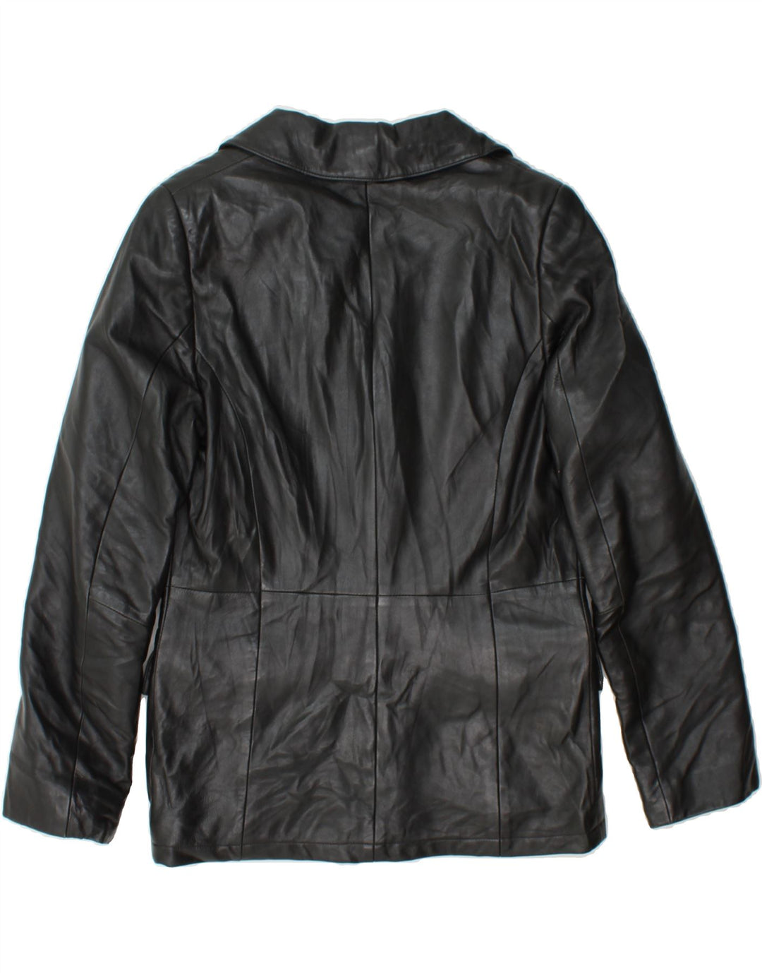 CONBIPEL Womens Leather Jacket IT 42 Medium Black Leather Vintage Conbipel and Second-Hand Conbipel from Messina Hembry 