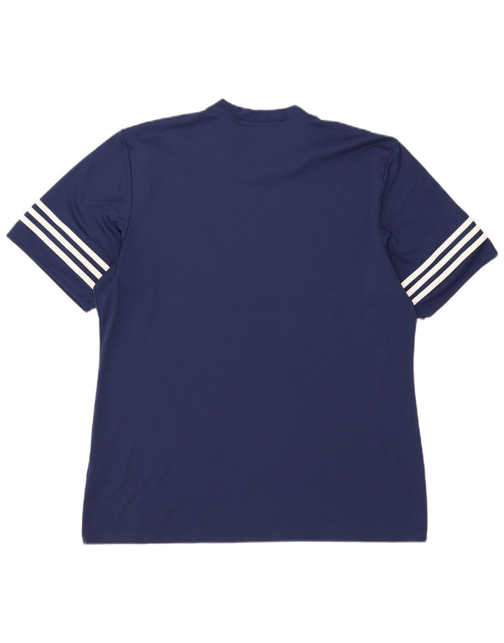 Adidas Męski T-shirt Climalite Top XL Granatowy Poliester