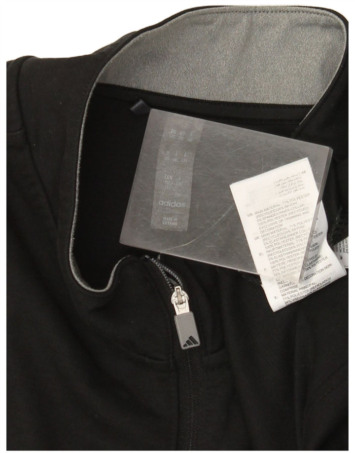 Męska bluza Adidas z zamkiem błyskawicznym, 2XL, czarny poliester