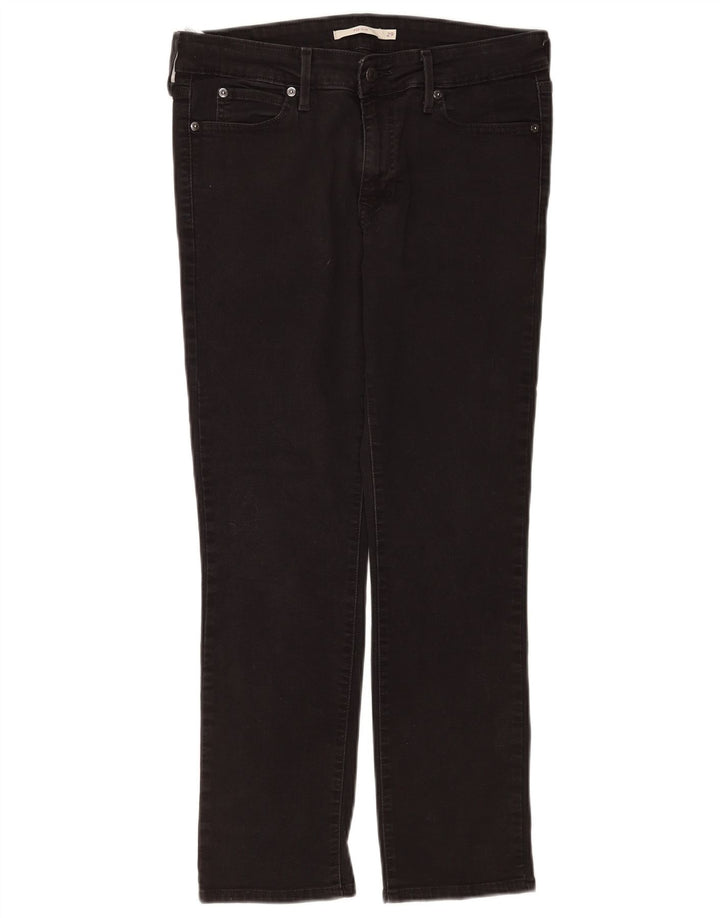 Damskie jeansy Levi's 712 Slim W29 L27 Czarna bawełna