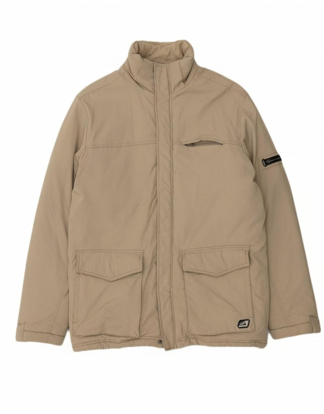 CHAMPION Mens Padded Jacket UK 42 XL Beige Polyamide