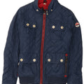 Damska pikowana kurtka Superdry UK 14, średni granatowy nylon