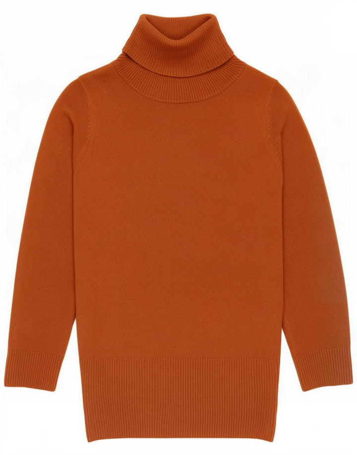 Marks & Spencer Damski sweter z wywijanym dekoltem, UK 12, średni brąz