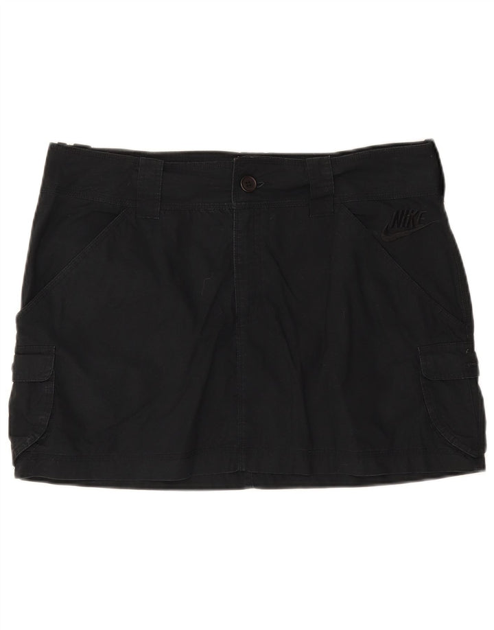 Damska spódnica mini cargo Nike UK 14 duża W34 czarna bawełna